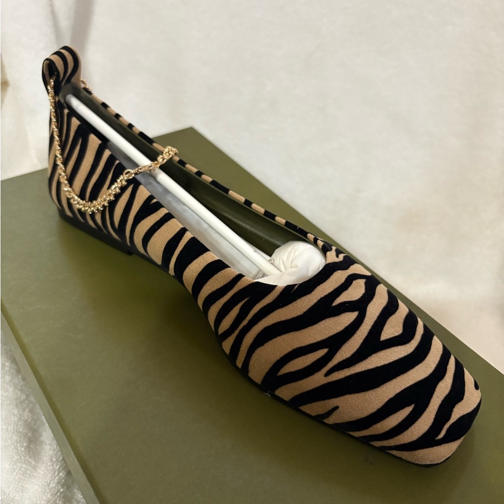 NWT MARIA LUCA FABRIC SAVANA ZEBRA 999-8.AUGUSTA BALLET .SIZE 361/2,